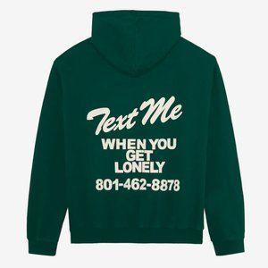 LONELY GHOST Text Me When You Get Lonely Heavyweight Hoodie